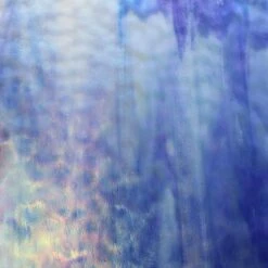 Youghiogheny White Opal And Cobalt Blue Iridized Mottle