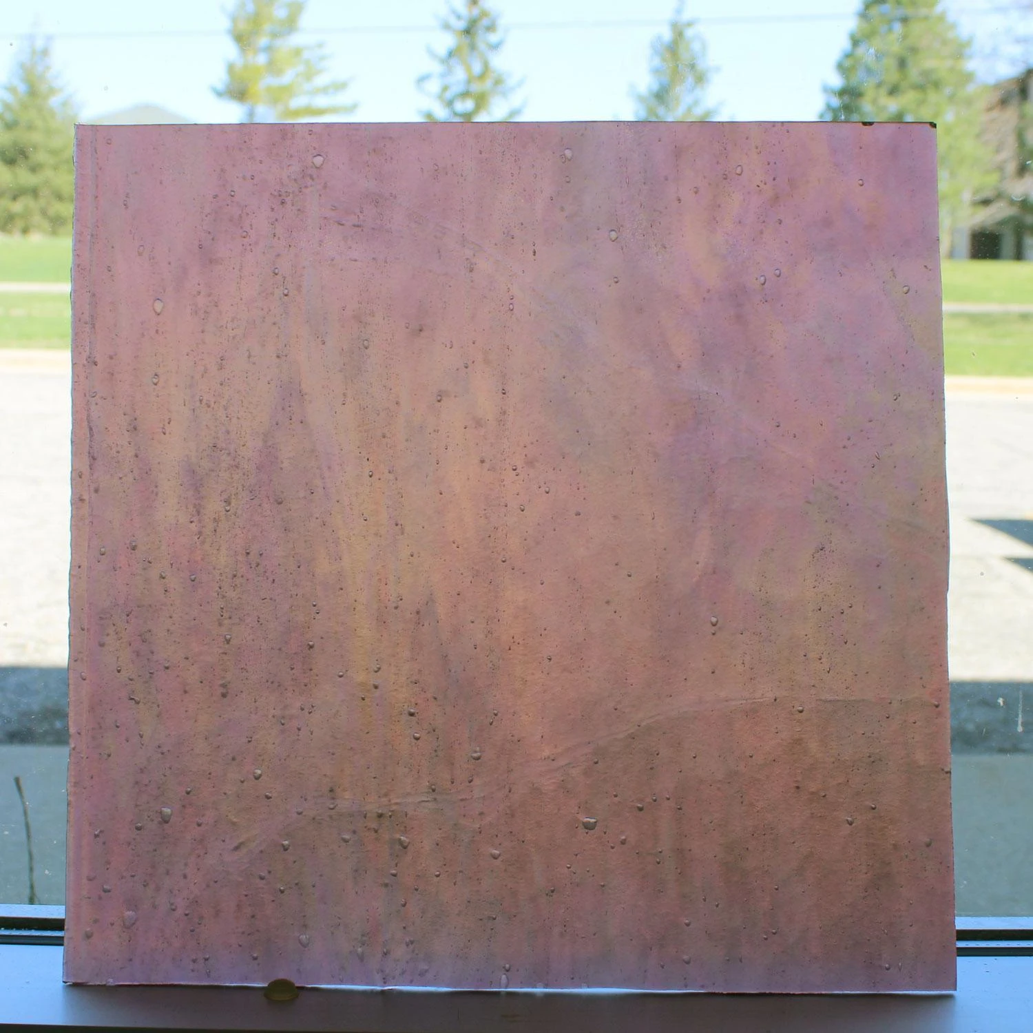 Youghiogheny Rose Stipple Iridized 2 Youghiogheny Rose Stipple Iridized - Image 2