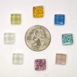 3/8" Square Cobblestone Lights Glass Gems - 1 Lb -Odyssey Cheap Store 233798 20