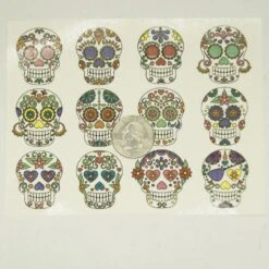 Sugar Skull Color Enamel Decals -Odyssey Cheap Store 234068 20