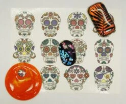 Sugar Skull Color Enamel Decals -Odyssey Cheap Store 234068 40
