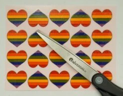 Rainbow Hearts Enamel Decals 8 Rainbow Hearts Enamel Decals -Odyssey Cheap Store 234070 30