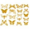 Gold Butterfly Decals