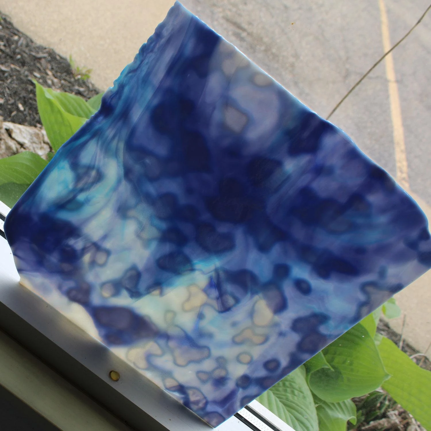 Uro Steel Blue And Sky Blue On White Mottle 4 Uro Steel Blue And Sky Blue On White Mottle - Image 4