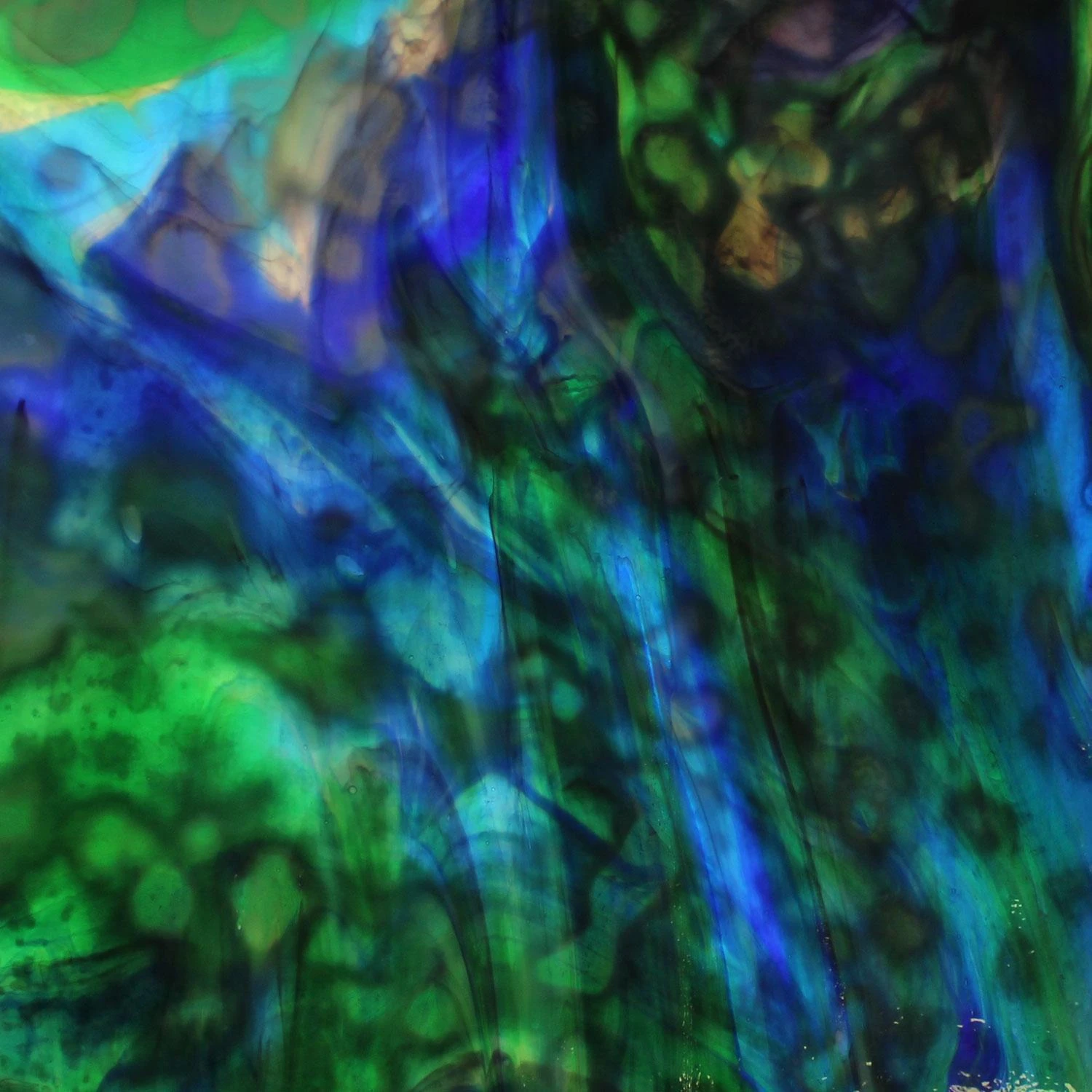 Uro Cobalt Blue, Emerald Green, Spring Green And Purple Mottle 8 Uro Cobalt Blue, Emerald Green, Spring Green And Purple Mottle - Image 8