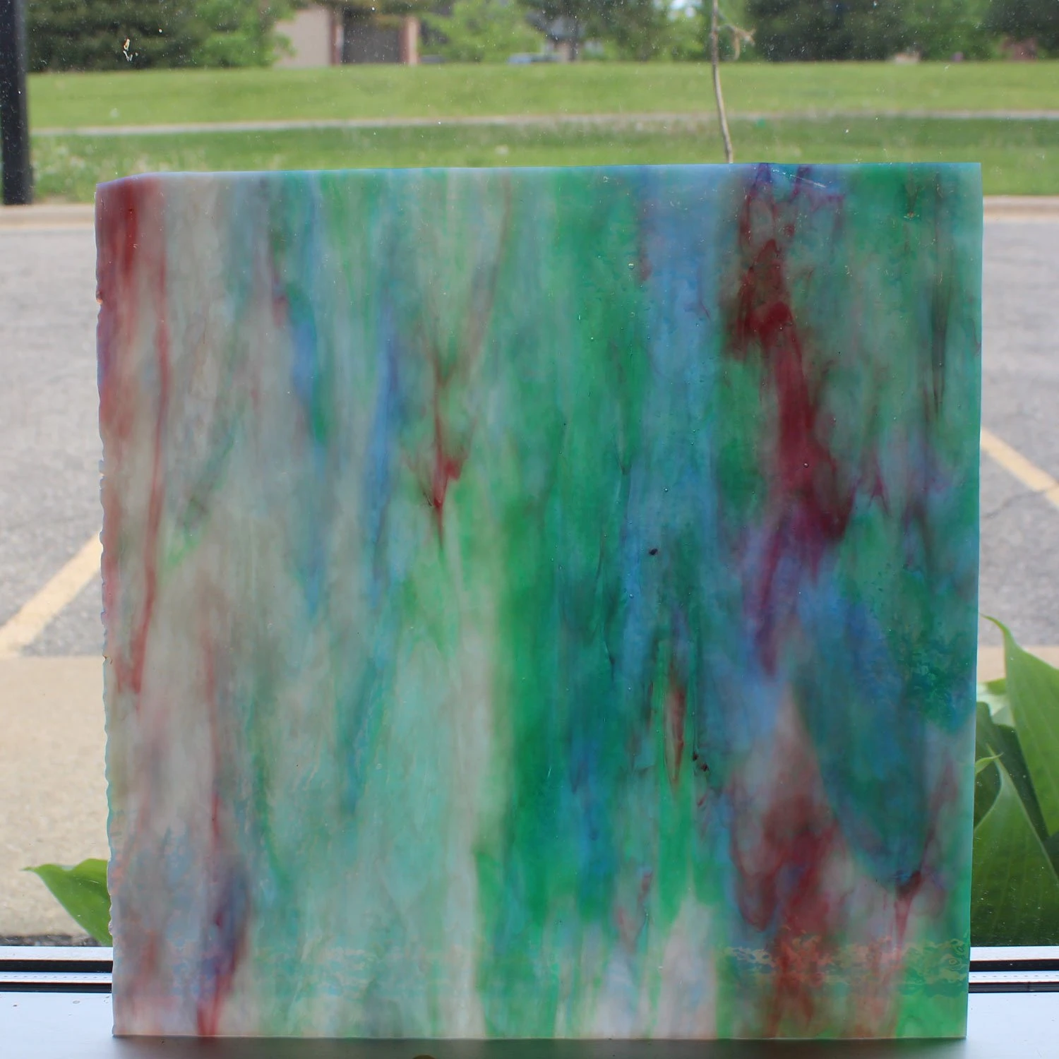 Uro Sky Blue, Sea Green With White, Gold Pink Streaky Granite 2 Uro Sky Blue, Sea Green With White, Gold Pink Streaky Granite - Image 2