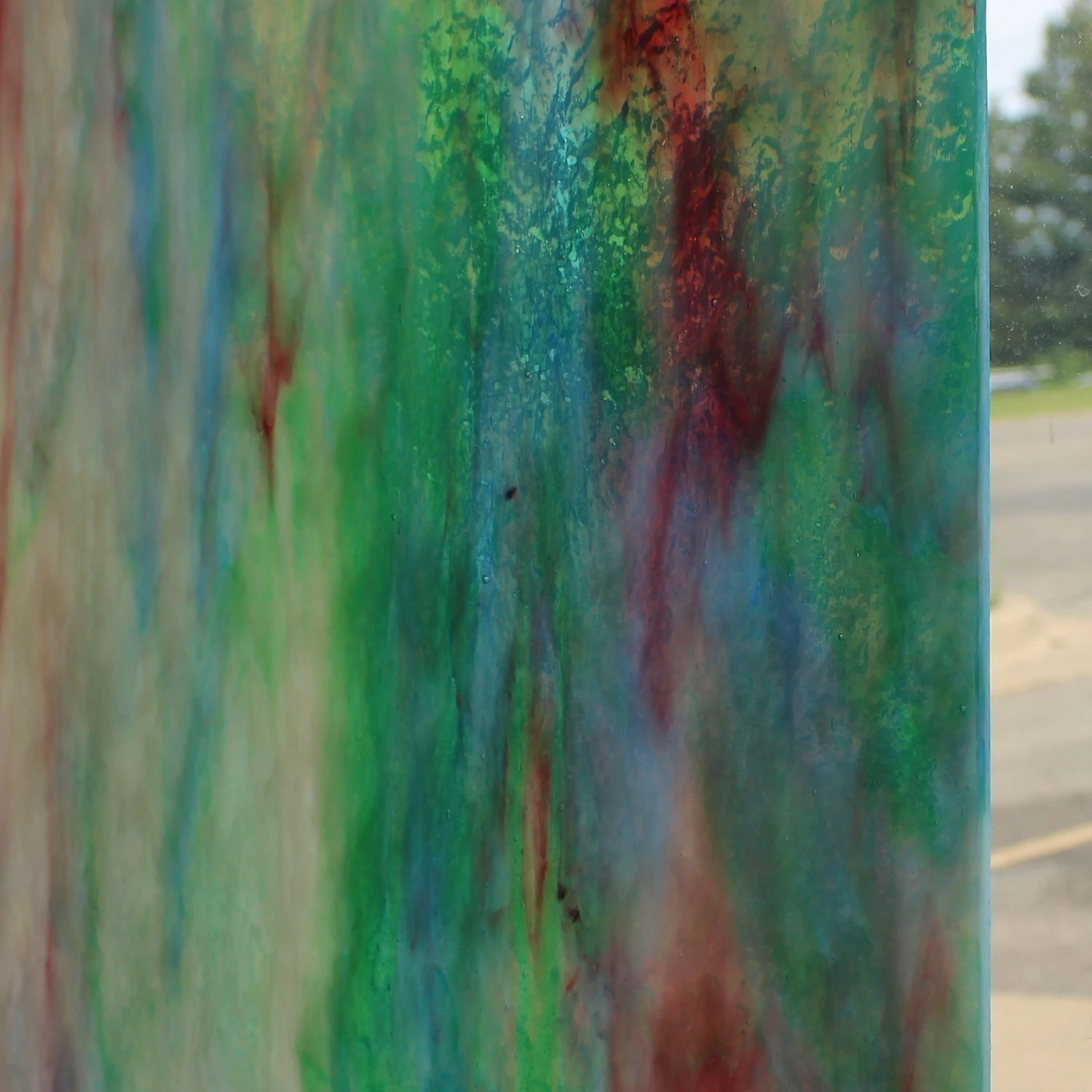 Uro Sky Blue, Sea Green With White, Gold Pink Streaky Granite 3 Uro Sky Blue, Sea Green With White, Gold Pink Streaky Granite - Image 3