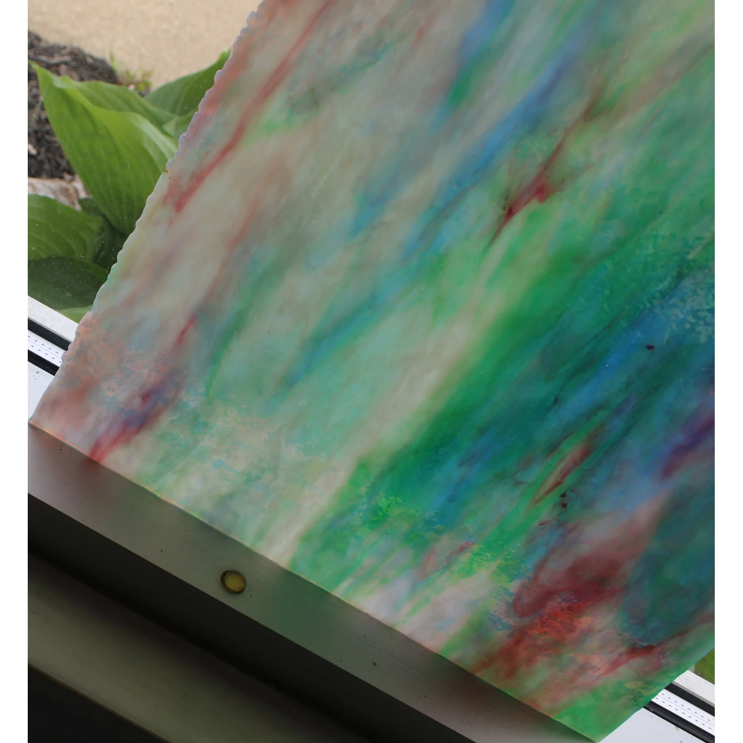 Uro Sky Blue, Sea Green With White, Gold Pink Streaky Granite 4 Uro Sky Blue, Sea Green With White, Gold Pink Streaky Granite - Image 4