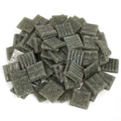 3/4" Slate Venetian Glass Tile - 1/2 Lb