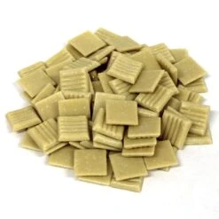 3/4" Ginger Venetian Glass Tile - 1/2 Lb