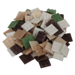 Odyssey Cheap Store 17 3/4" English Garden Venetian Glass Tile Assortment - 1/2 Lb