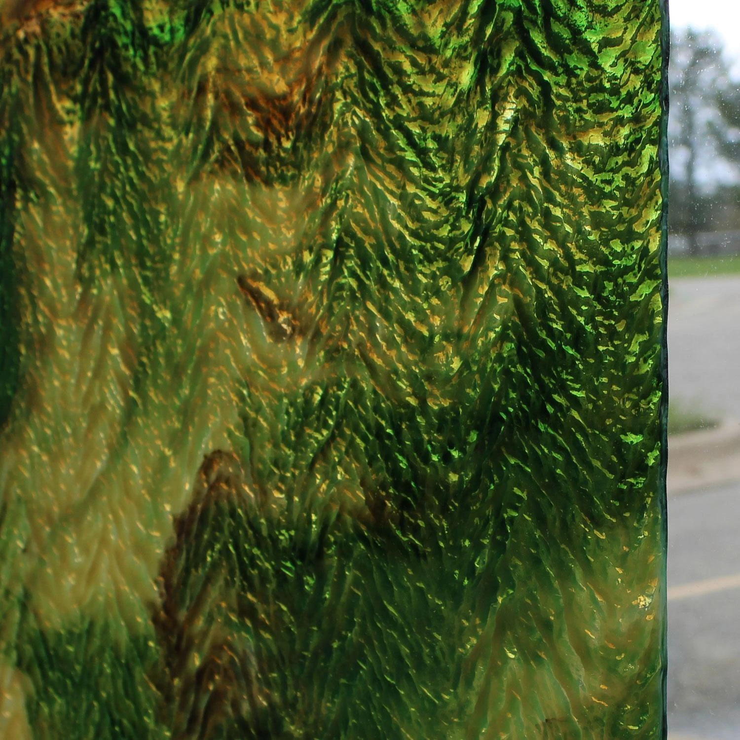 Uro Light Brown, Dark Brown And Green Herringbone Ripple 4 Uro Light Brown, Dark Brown And Green Herringbone Ripple - Image 4