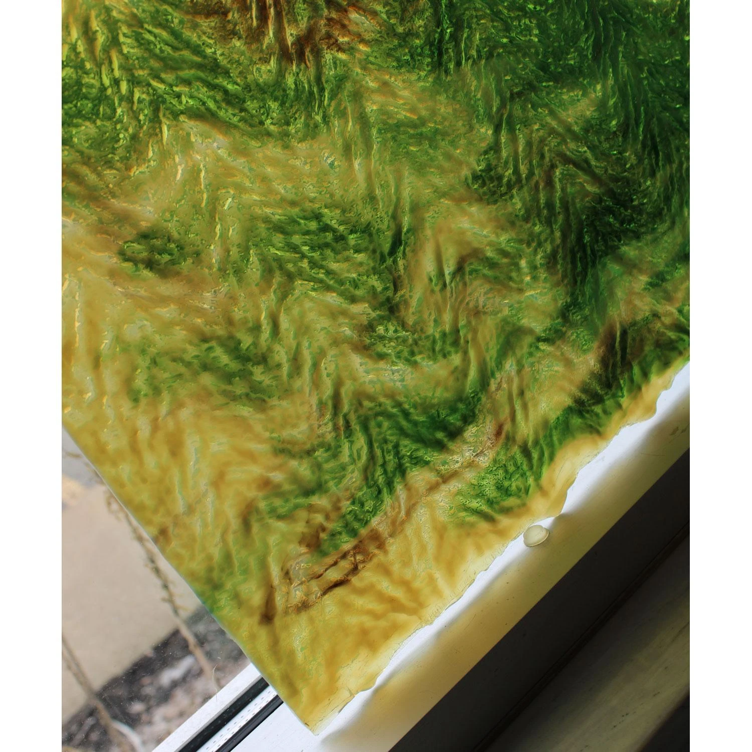 Uro Light Brown, Dark Brown And Green Herringbone Ripple 5 Uro Light Brown, Dark Brown And Green Herringbone Ripple - Image 5