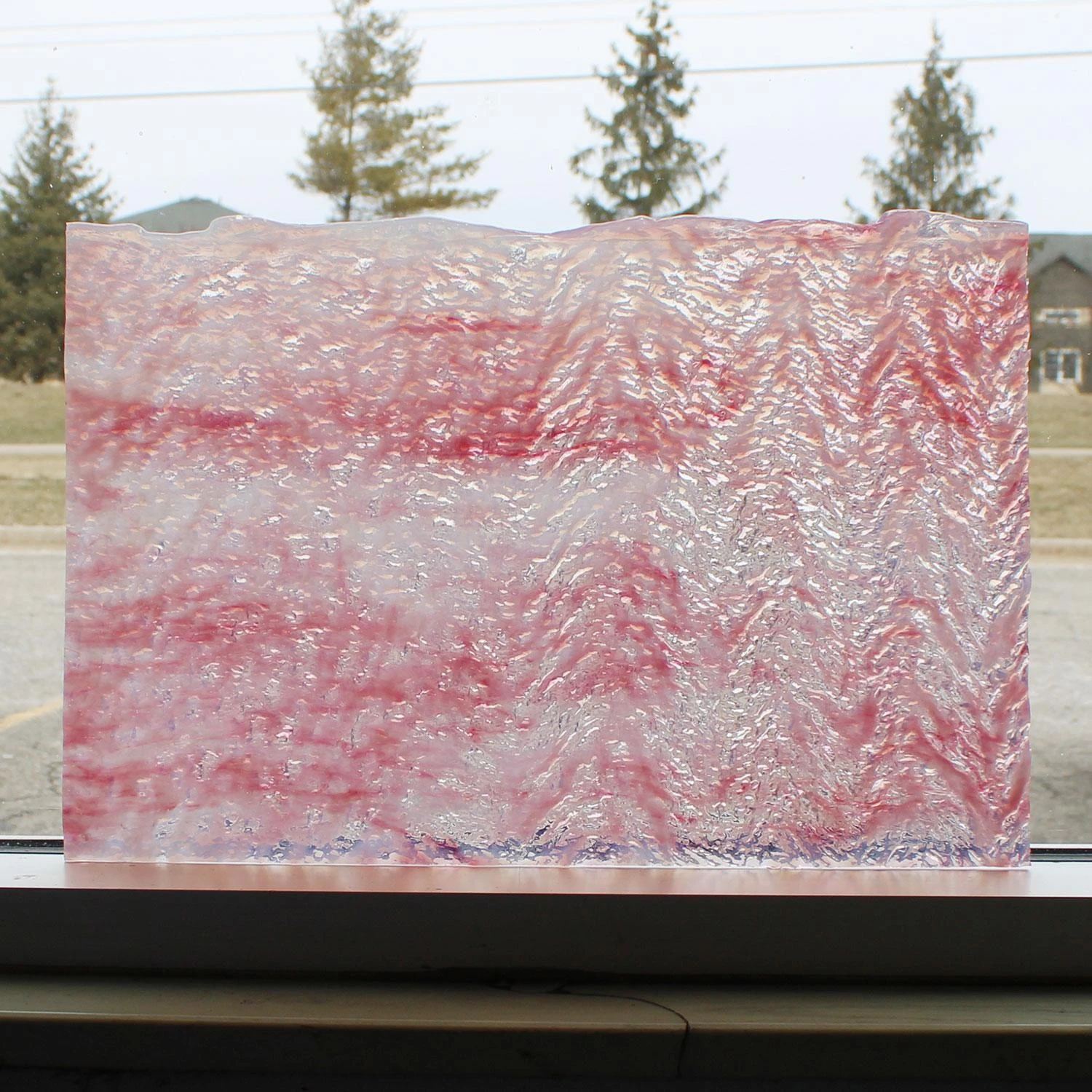 Uro Gold Pink And White Herringbone Ripple 3 Uro Gold Pink And White Herringbone Ripple - Image 3