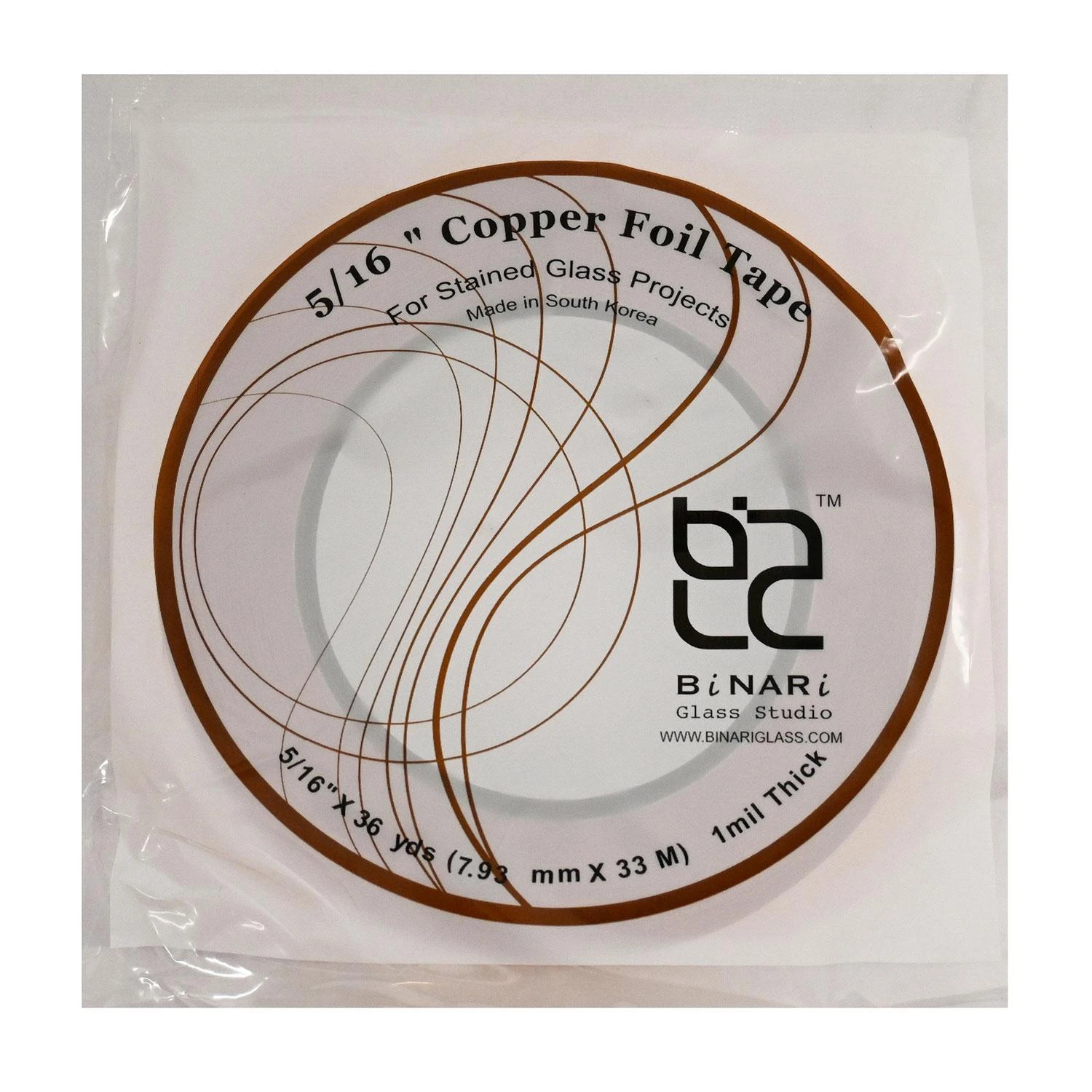 5/16" BiNARi Copper Foil - 1.0 Mil 1 5/16" BiNARi Copper Foil - 1.0 Mil